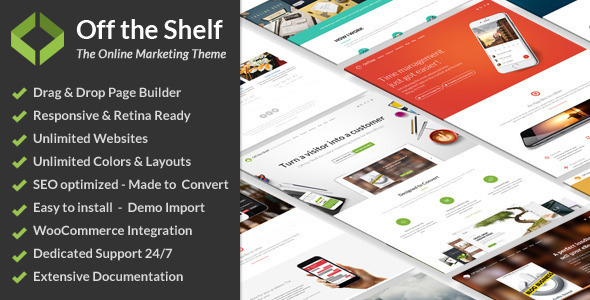 Off the Shelf Online Marketing Theme for WordPress - ThemeForest Item for Sale