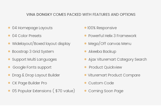 Vina Dongky - Clean & Minimal VirtueMart Joomla Template - 14