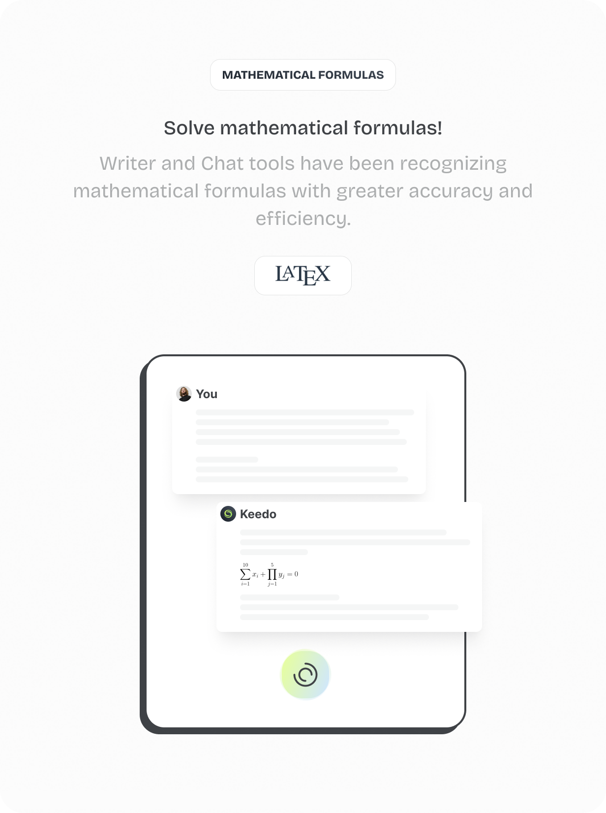 LATEX formulas @heyaikeedo #aikeedo