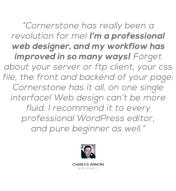 Cornerstone WordPress 页面构建插件