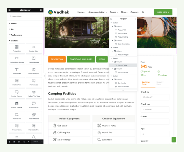 Camping and Adventure WordPress Theme