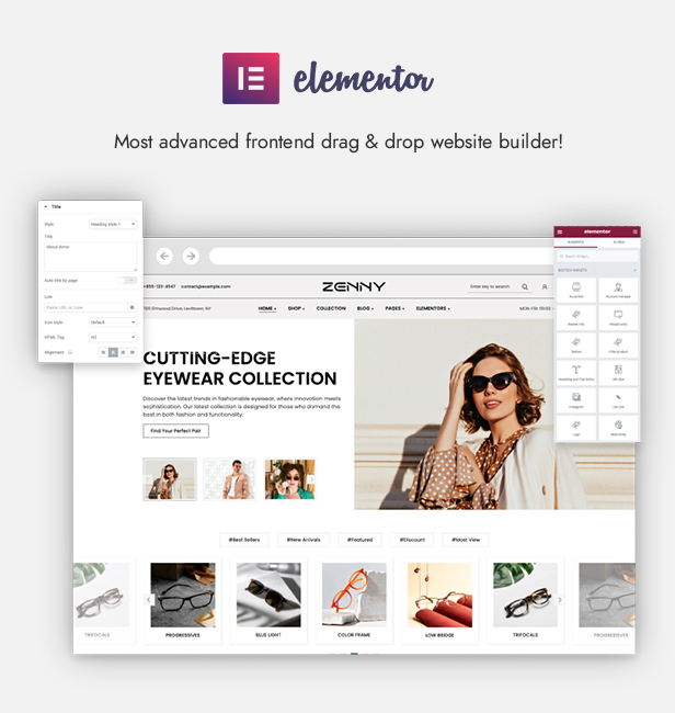 Zenny -  Eyewear & Glasses Elementor WooCommerce WordPress Theme - 3