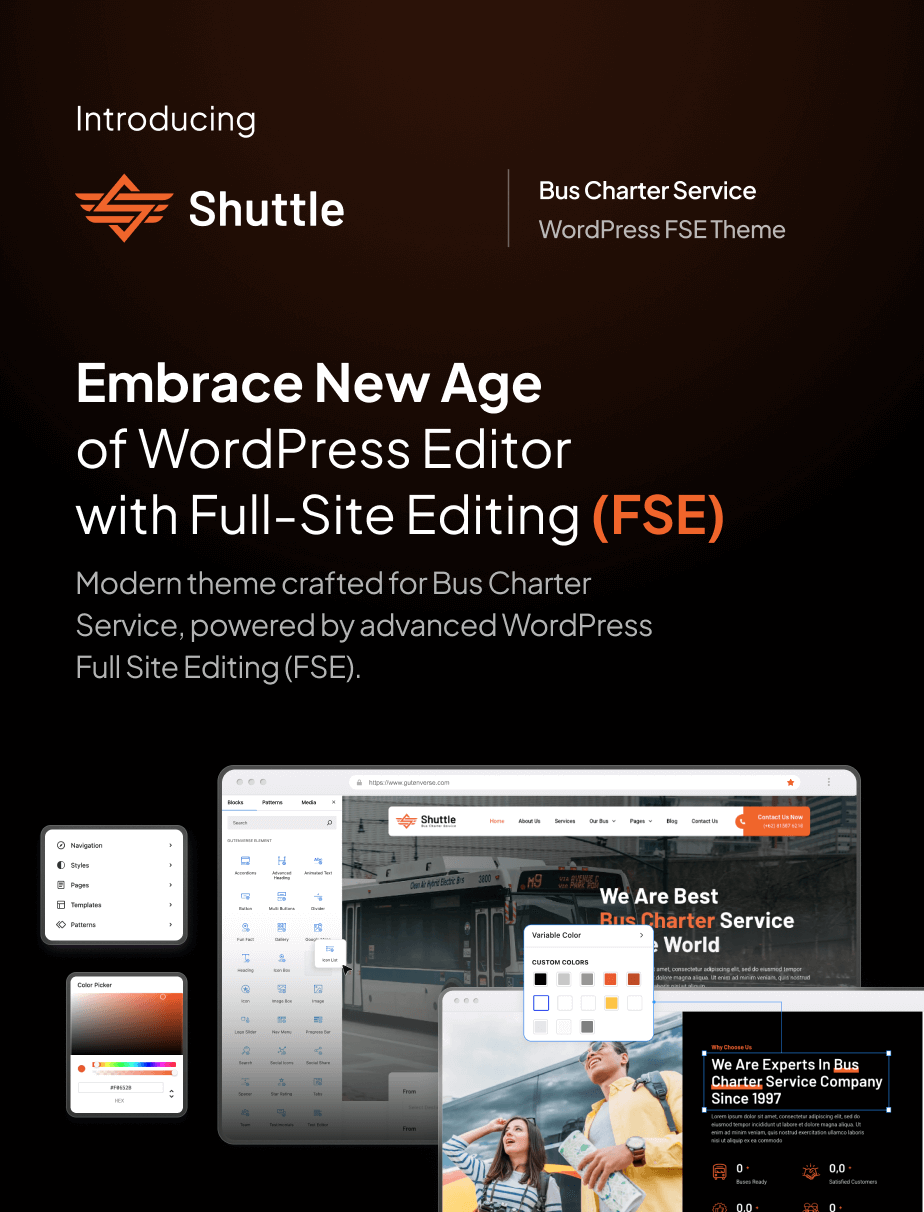 Shuttle – Bus Charter Service FSE WordPress Theme - 3
