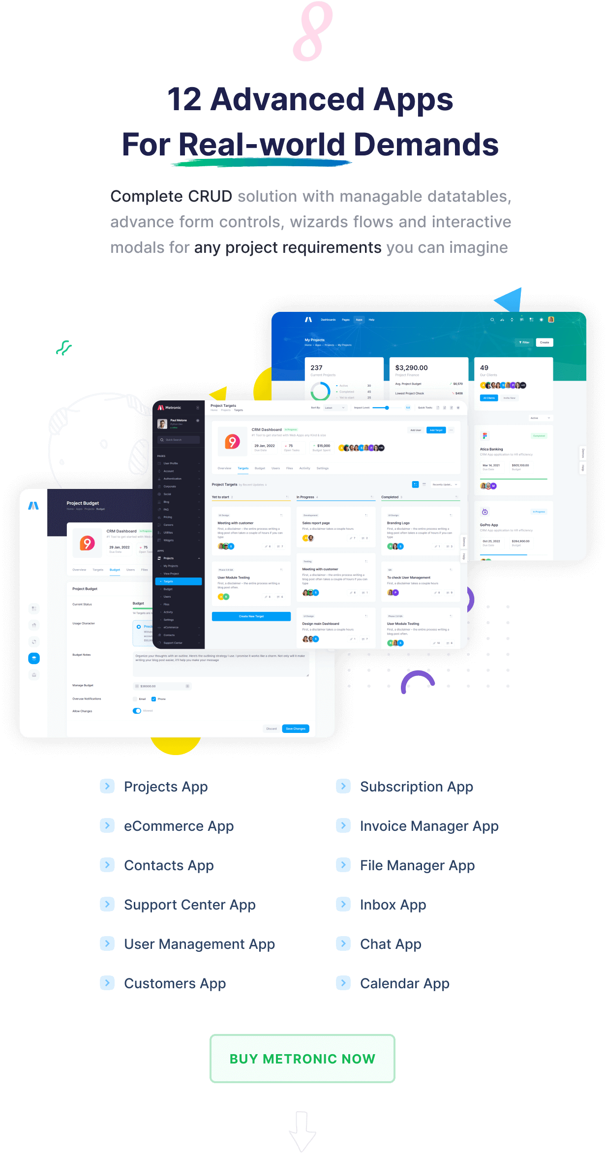 Metronic | Bootstrap HTML, VueJS, React, Angular, Asp.Net, Django & Laravel Admin Dashboard Template - 15