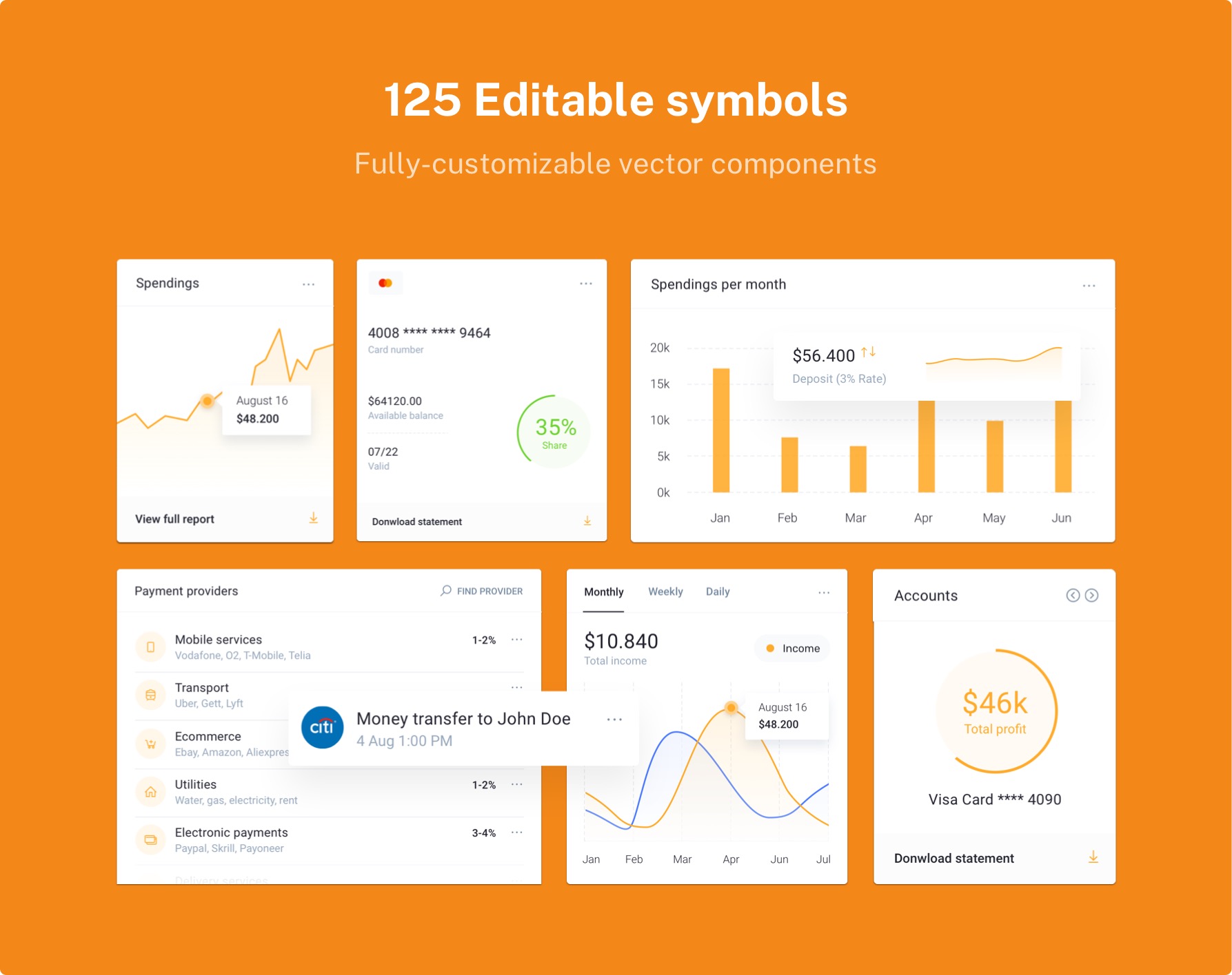 IOFinance - UI Kit for Finance, Banking and Wallet Websites - 7