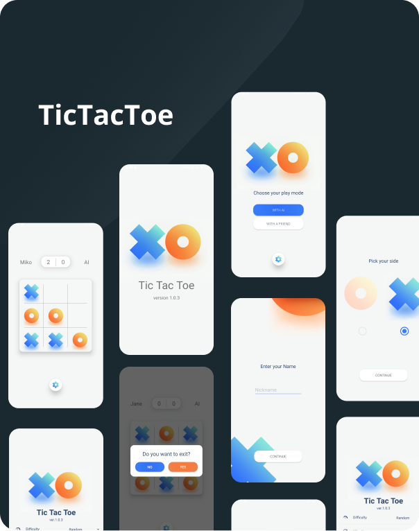 Tic Tac Toe: Simple & Minimal Game - 1