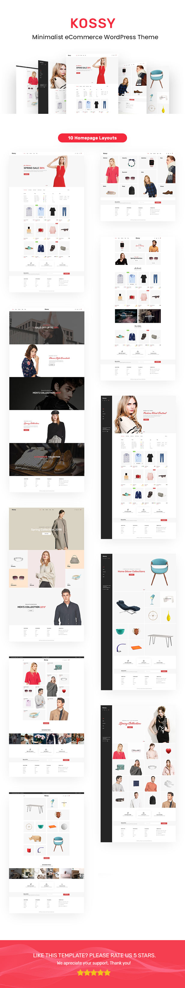 Kossy - Minimalist eCommerce WordPress Theme - 1