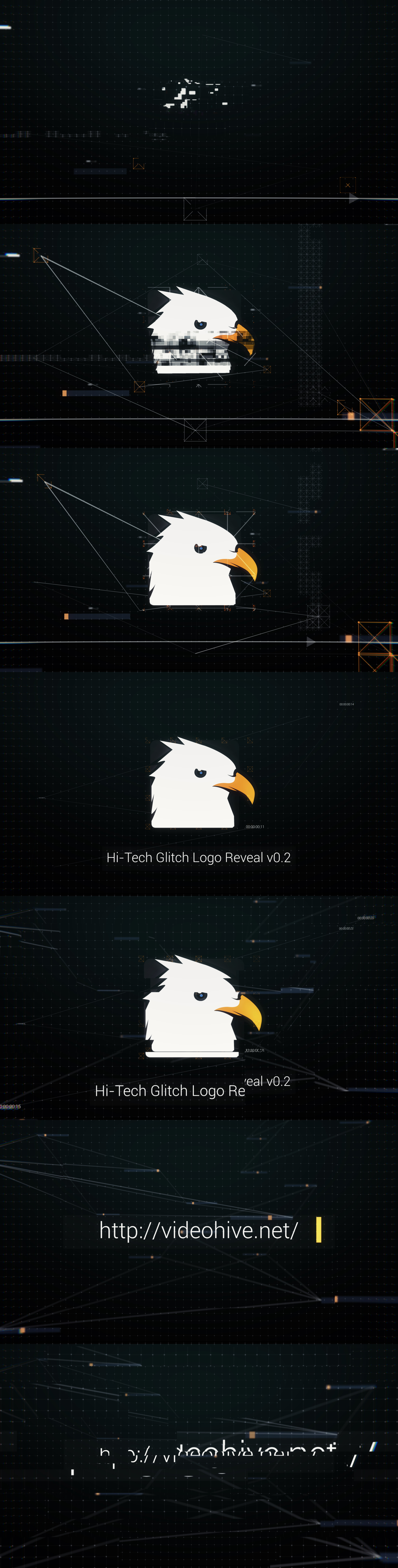 Hi-Tech Glitch Logo Reveal 11330410 - Free After Effects Templates