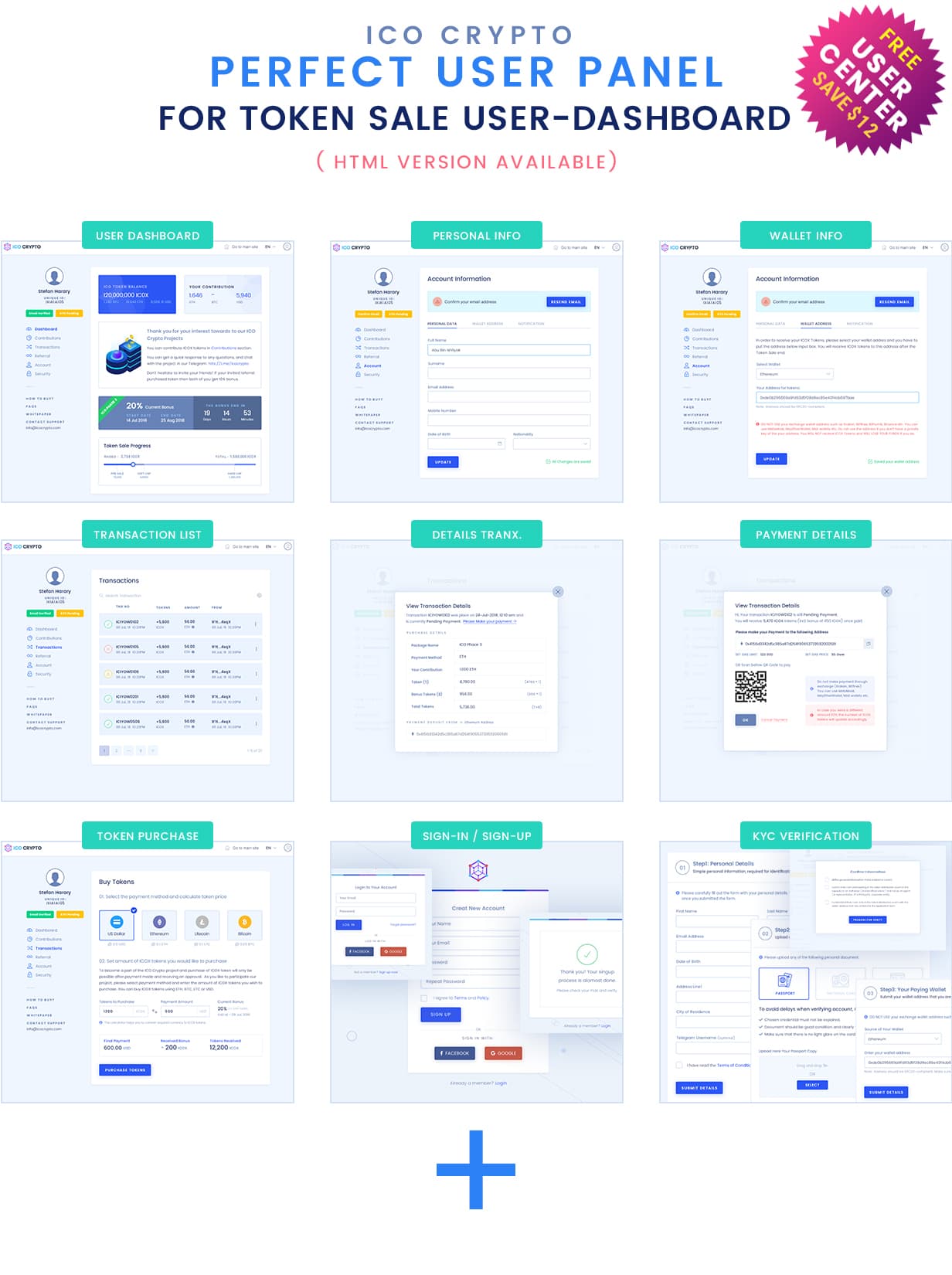 ICO Crypto-非常炫酷的数字加密货币网站HTML模版[更至v1.9.3]