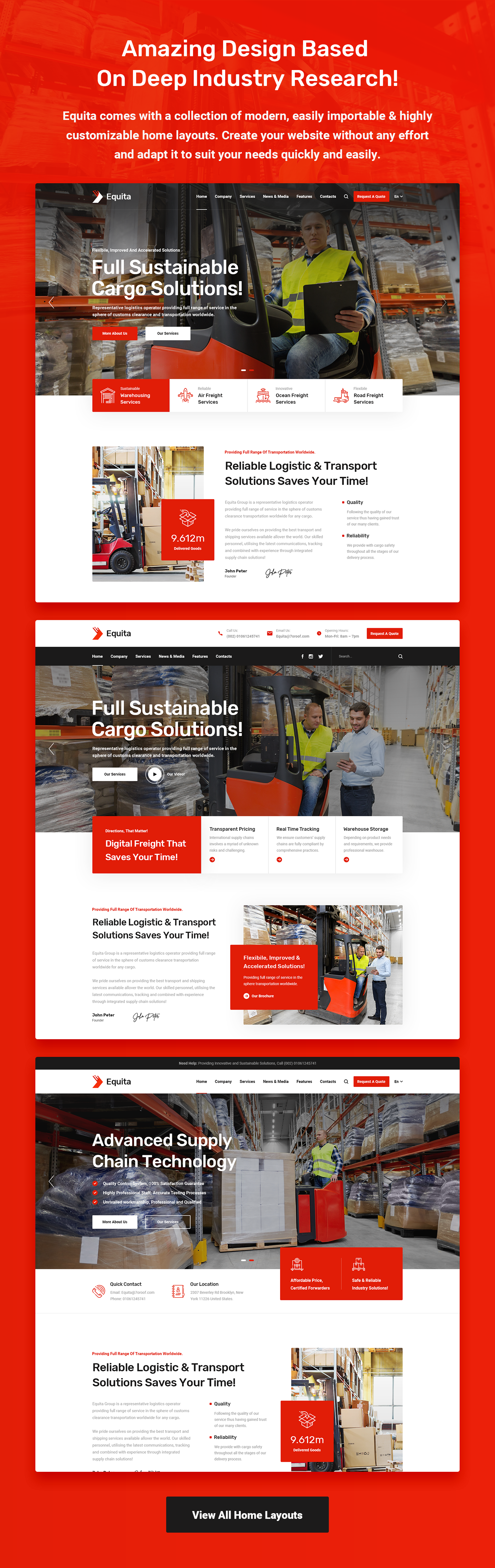 Equita - Logistics Cargo WordPress Theme - 6