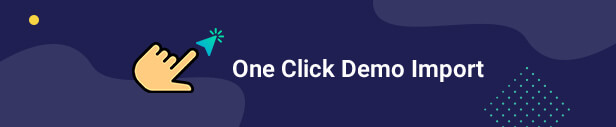 One click demo import | lmsmart