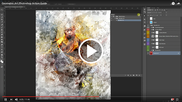 Geometric Art Photoshop Action - 1