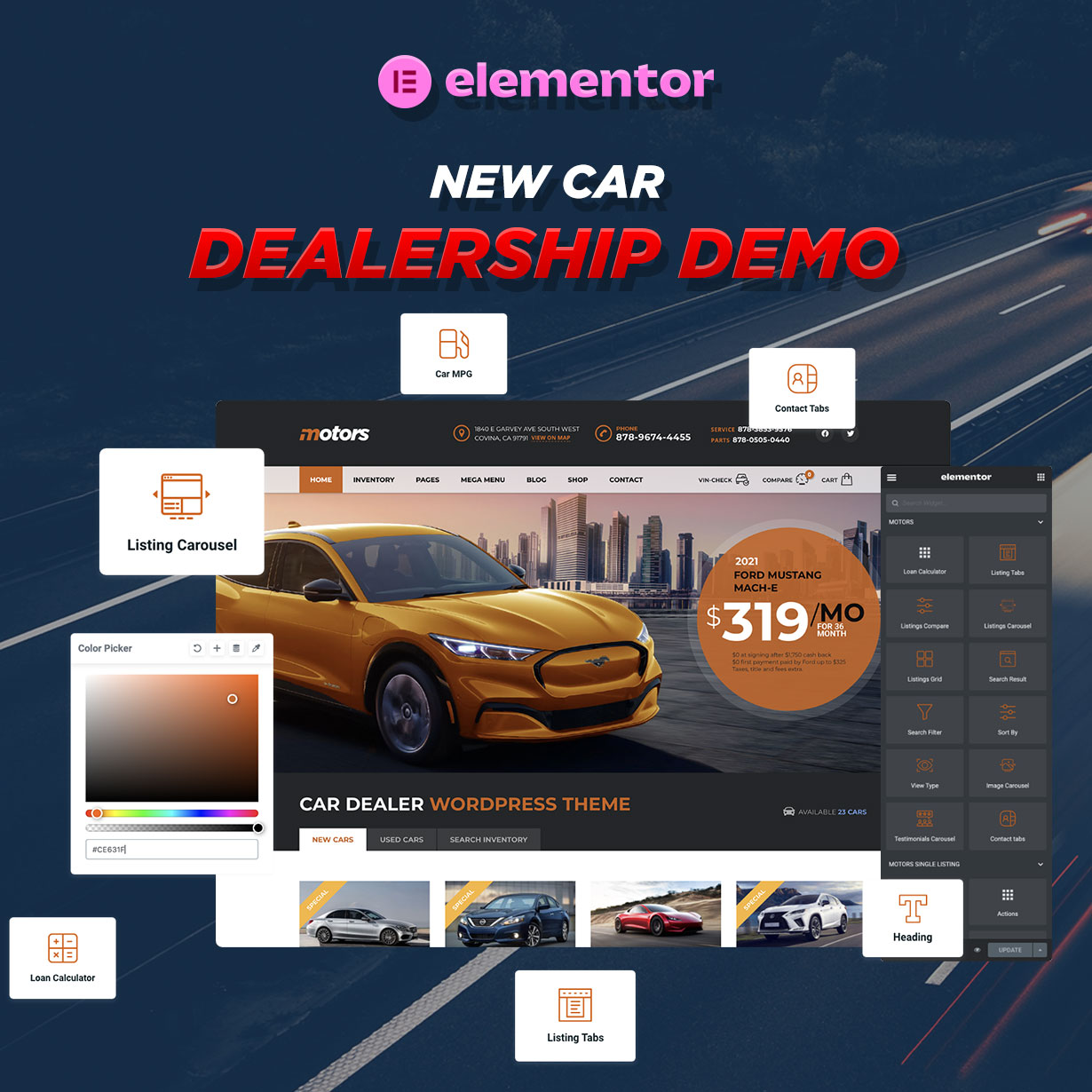 Motors - Car Dealer, Rental & Listing WordPress theme - 1