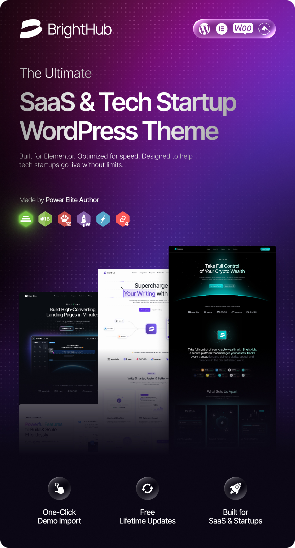 BrightHub - SaaS & Tech Startup WordPress Theme - 7