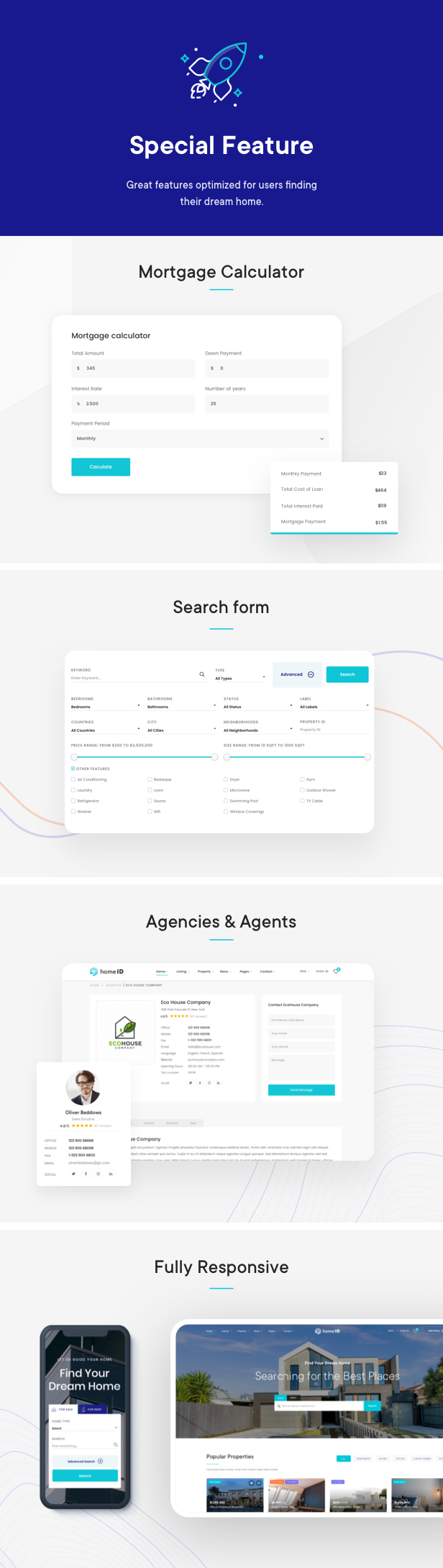 HomeID - Real Estate HTML Template