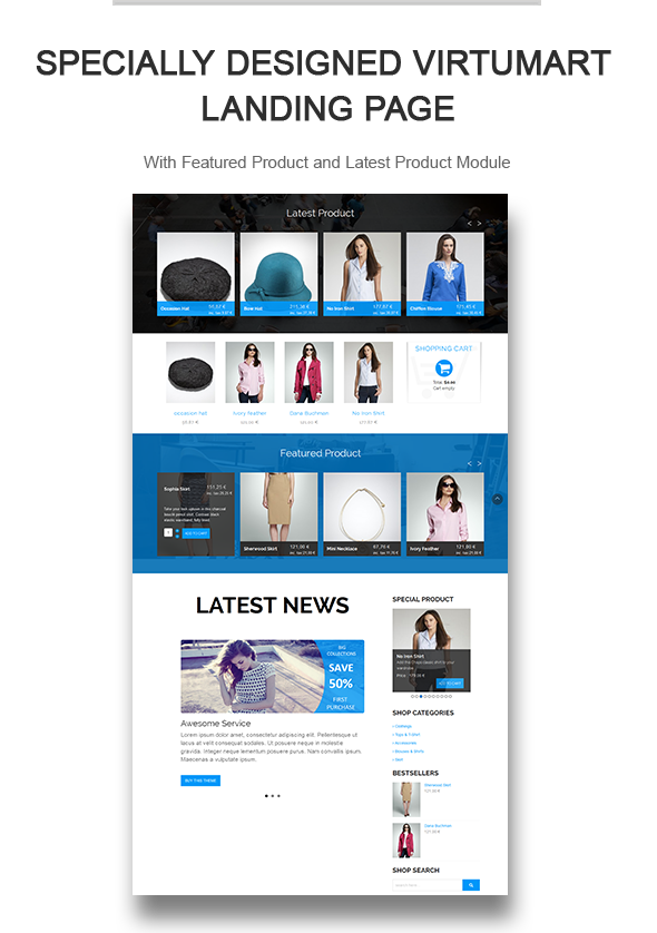 Virtuemart page Section