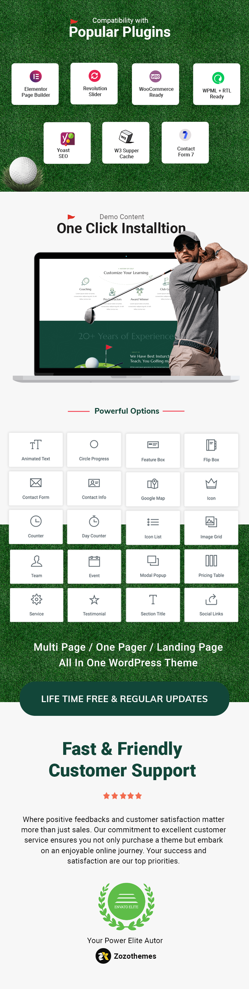 Colf -  Golf Course and Club WordPress Theme