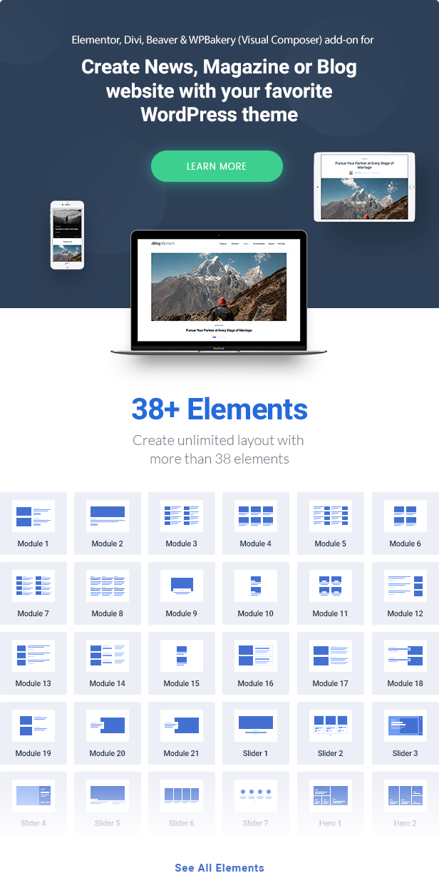 JBlog Elements - Magazine & Blog Add Ons for Elementor & WPBakery Page Builder - 2