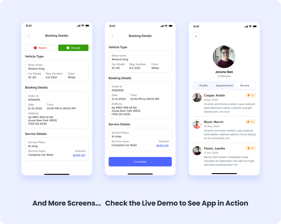 Shop Owner App Snapshot 3