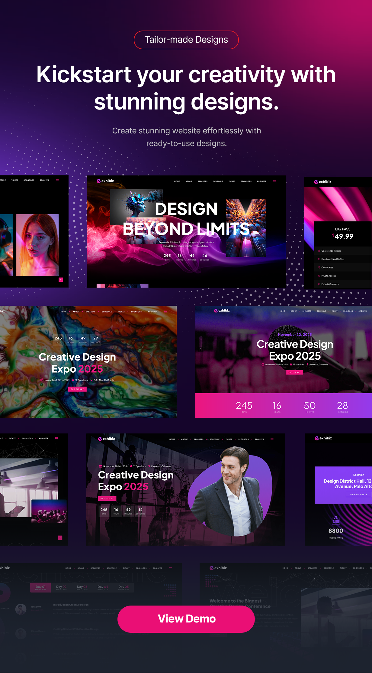 Exhibiz - Event, Conference and Meetup WordPress Theme - 1