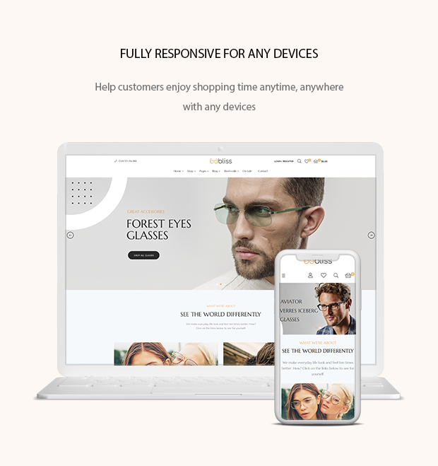 Oobliss Glasses Store - Responsive Prestashop Theme