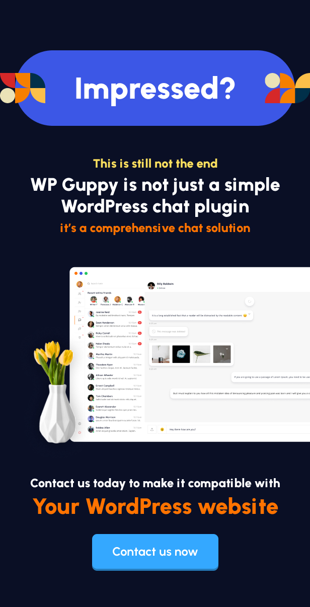 WP Guppy Pro - 适用于 WordPress、WooCommerce 和 BuddyPress 的实时聊天插件 - 10