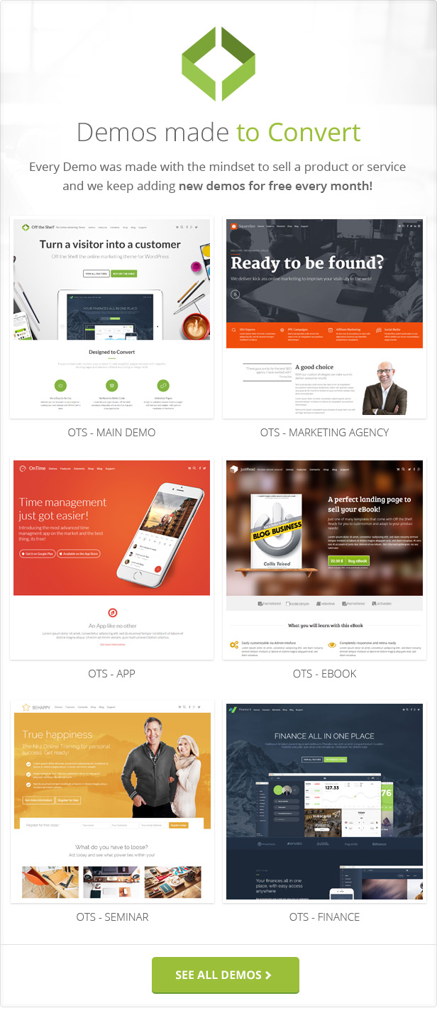 Off the Shelf - Online Marketing WordPress Theme