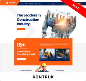 KonTruk - Construction & Building Elementor WordPress Theme