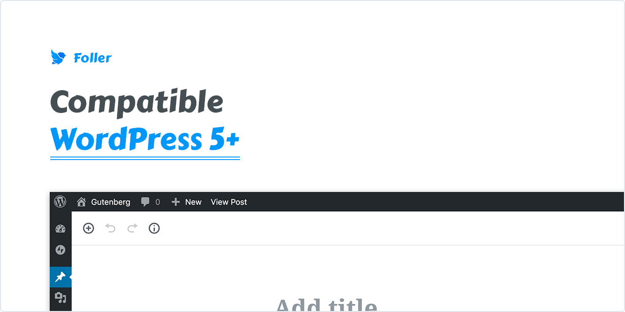 Compatível com WordPress 5+