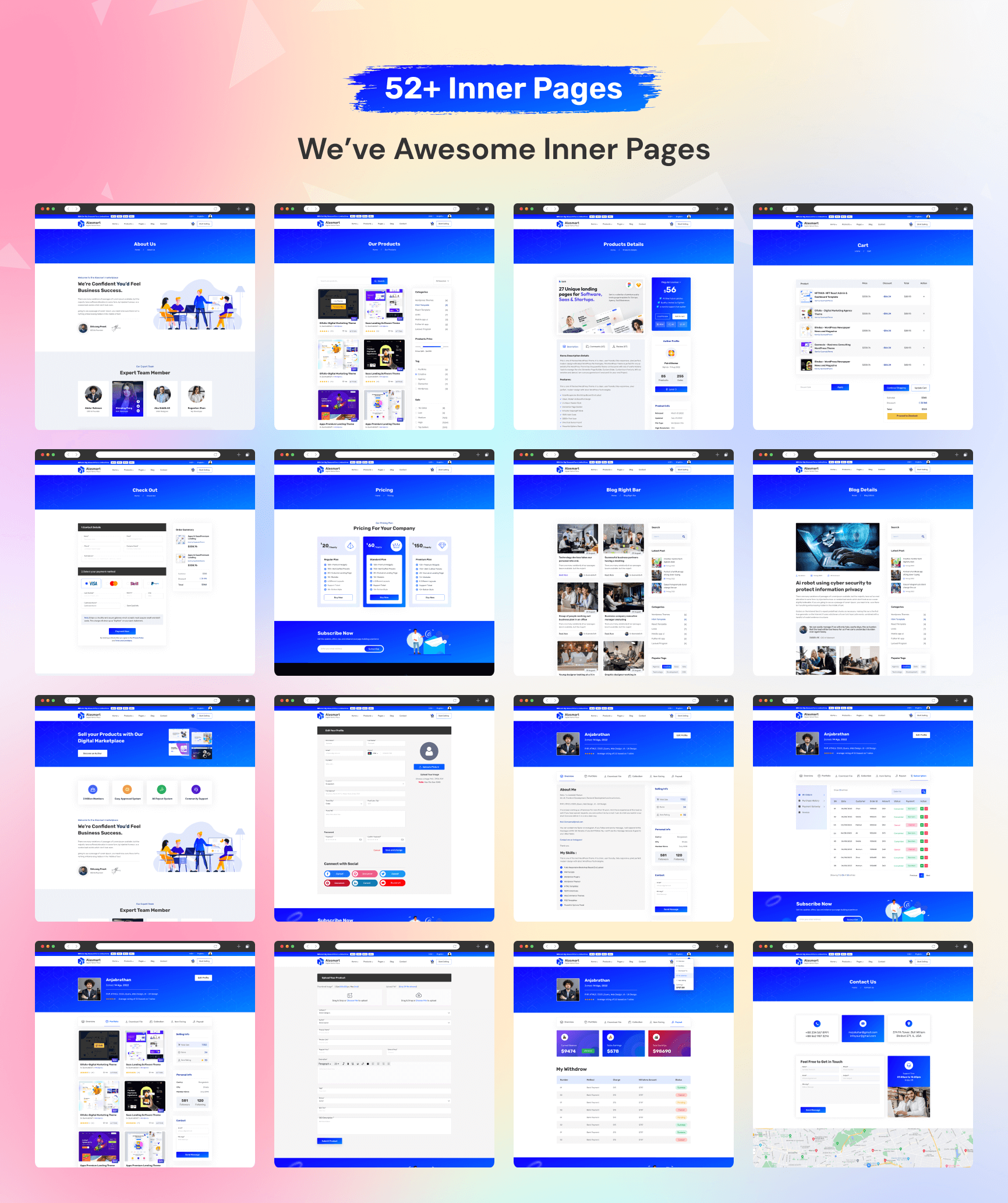 Alasmart - Digital Products Buy Sell Marketplace App with Admin Panel