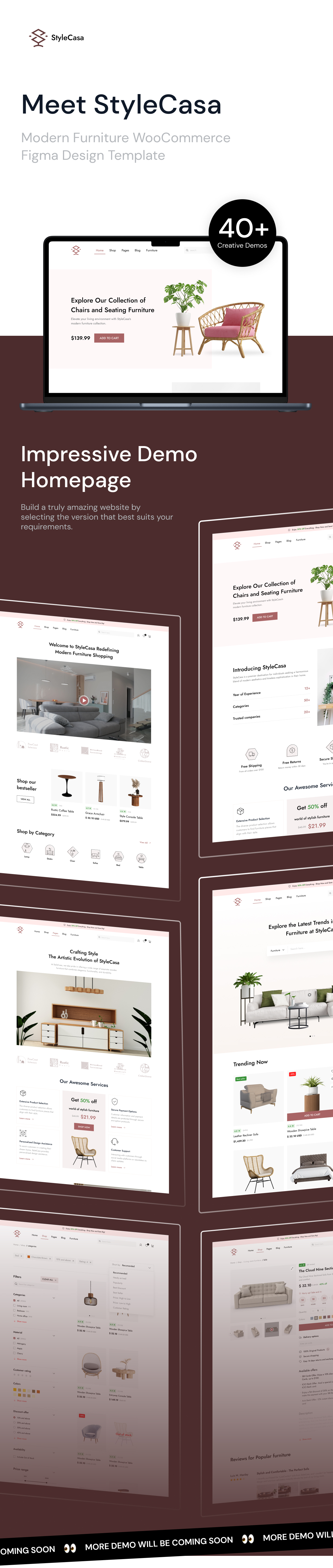 StyleCasa - Modern Furniture WooCommerce Figma Design Template - 1
