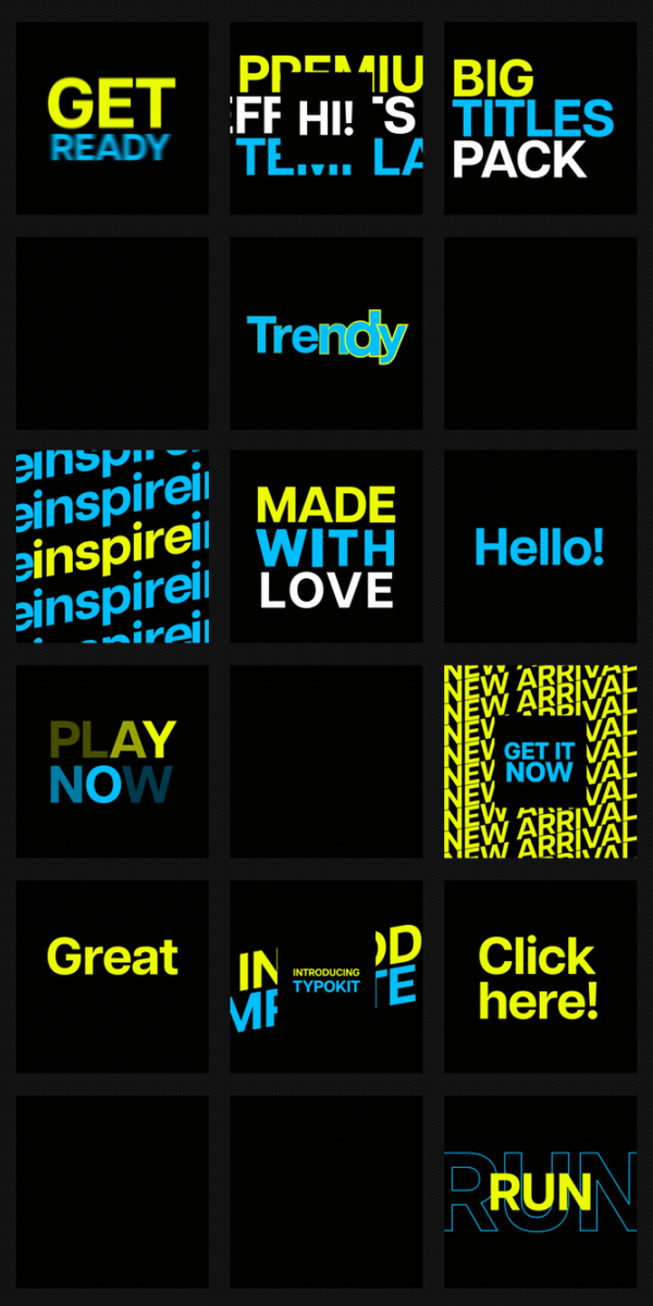 Typo Kit | Animated Titles - 61