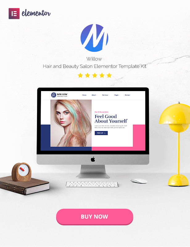 Willow - Hair & Beauty Salon Elementor Template Kit - 1