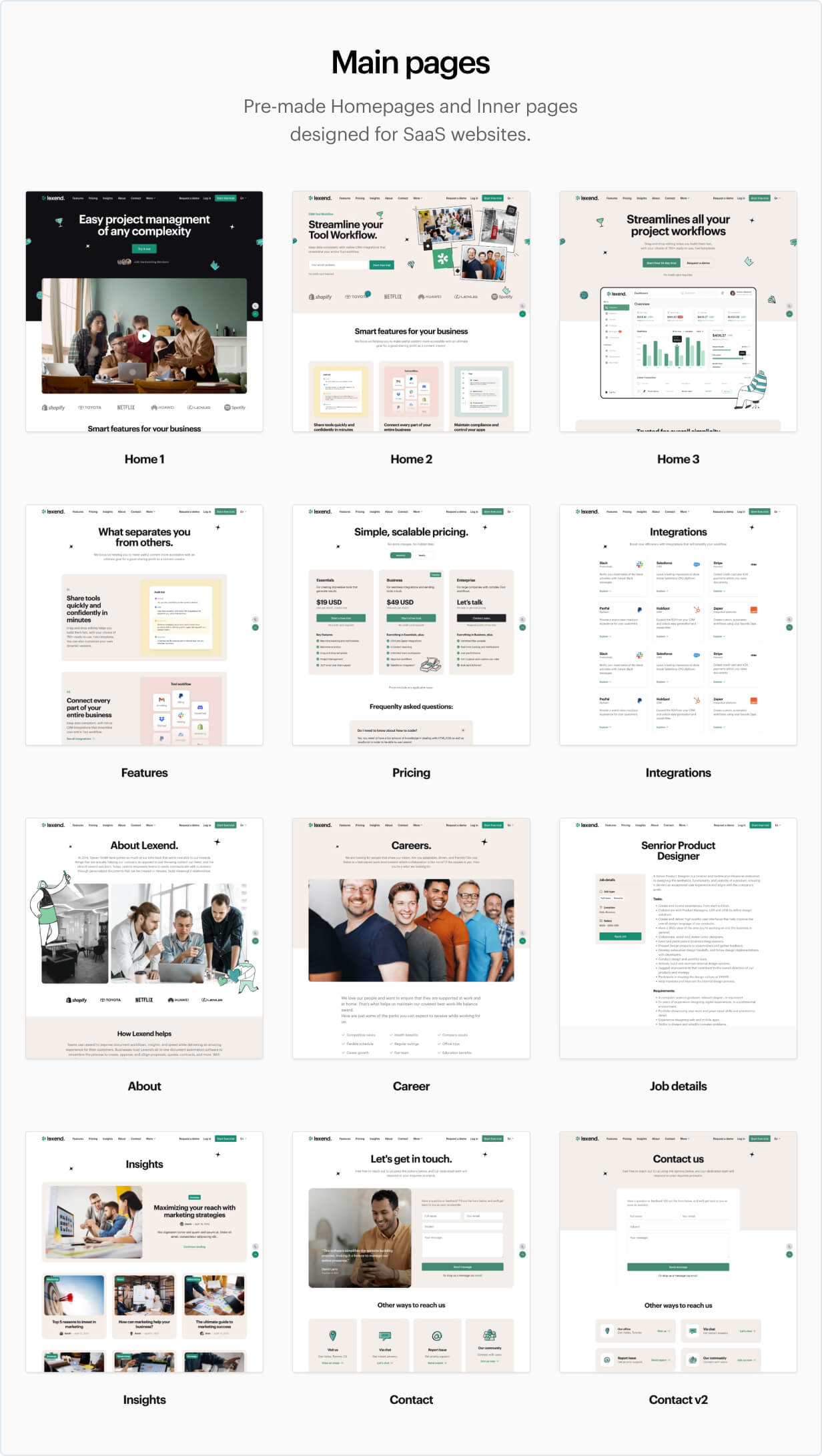 nextjs saas landingt