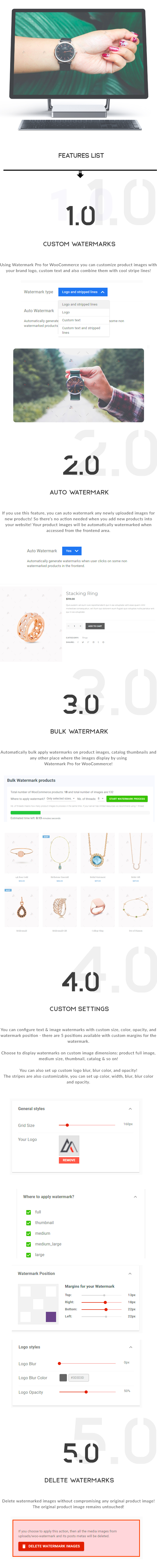 Watermark Pro v1.0.1-WooCommerce全图水印插件插图1