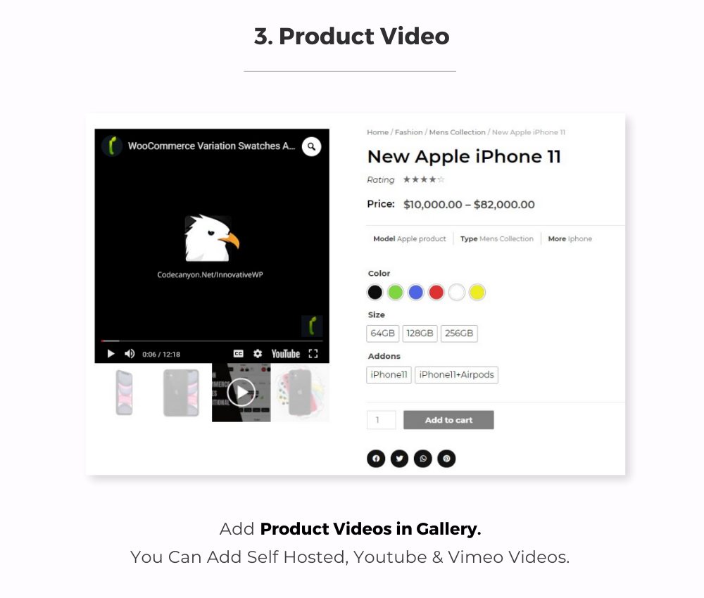Product video in WooCommerce
