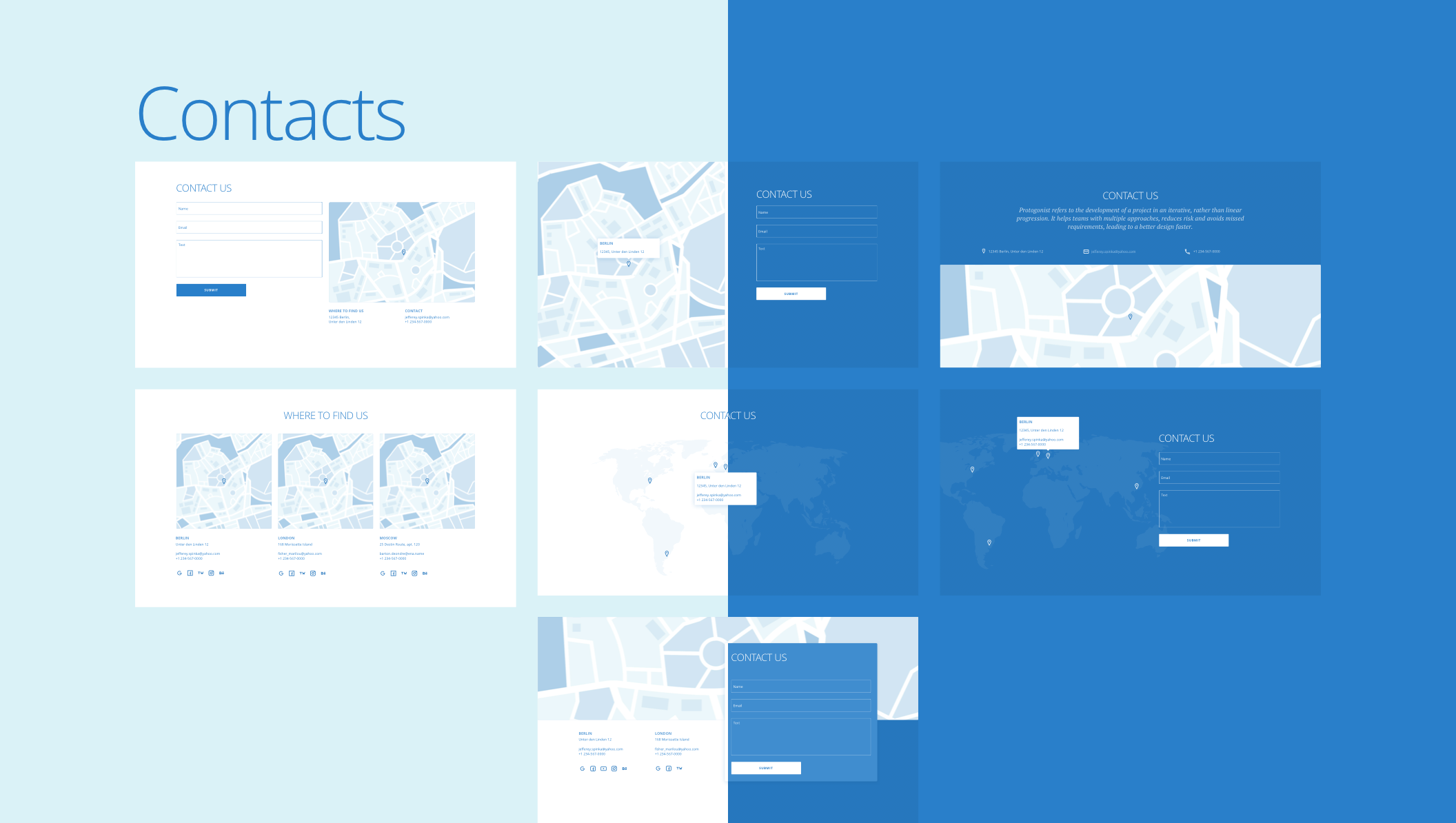 Protogonist 4 Wireframe Kit – Ultimate Wireframe Kit for your next Landing Page - 24