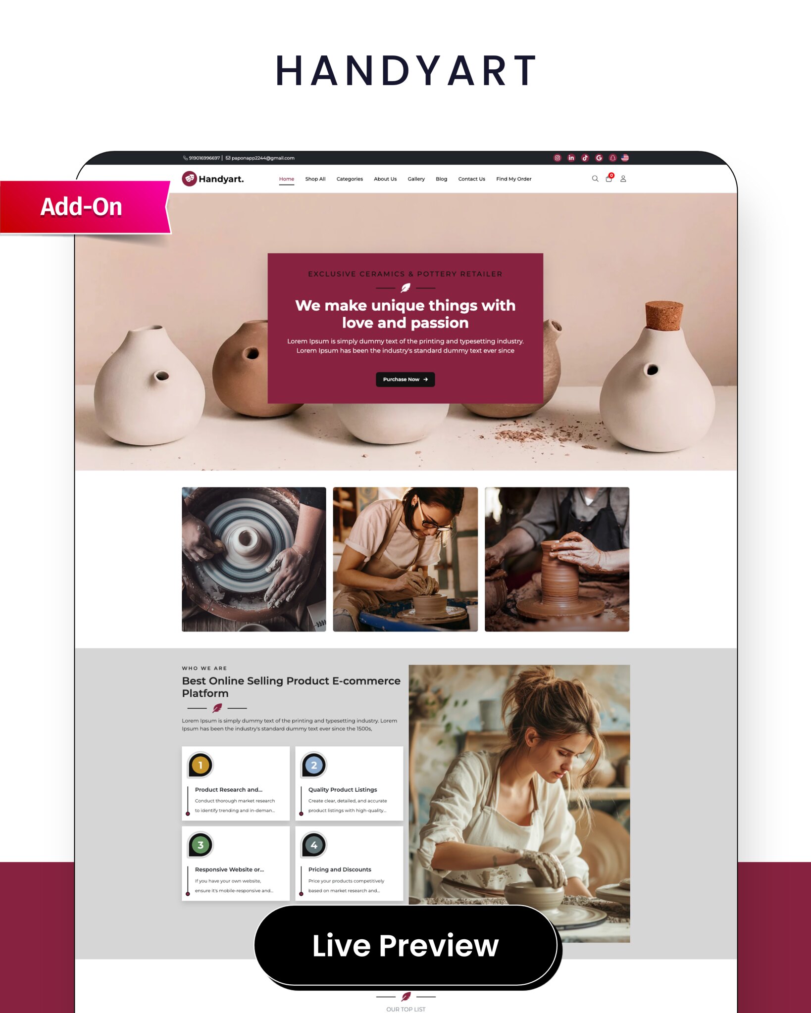FashionHub SaaS - Multi Vendor SaaS eCommerce Business Website Builder SaaS