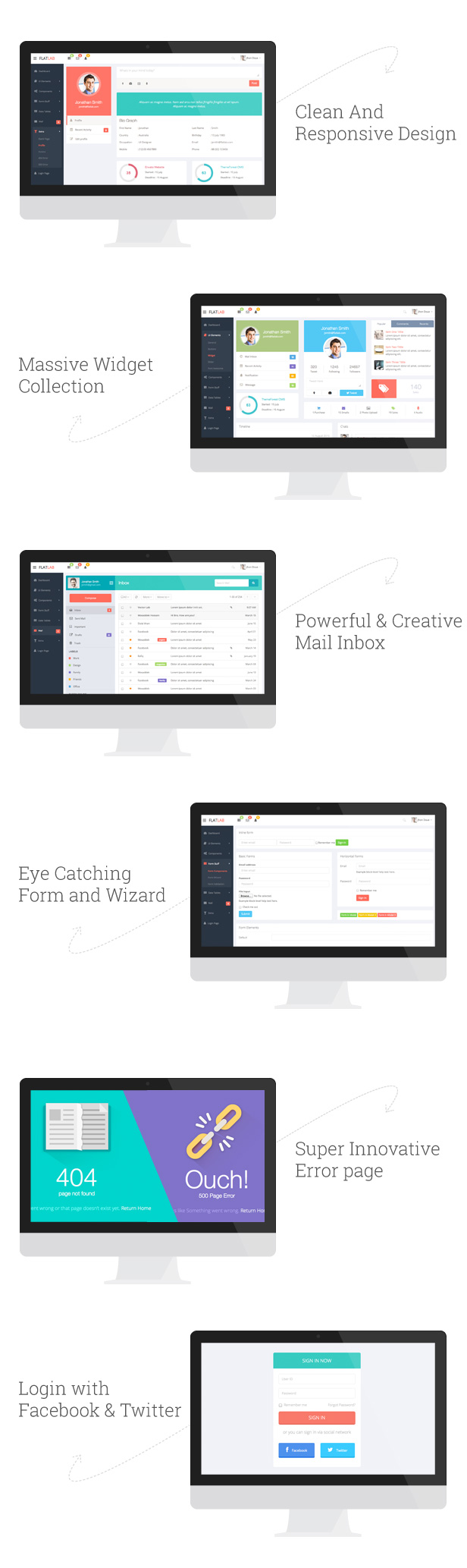 FlatLab - Bootstrap 4 Responsive Admin Template - 2