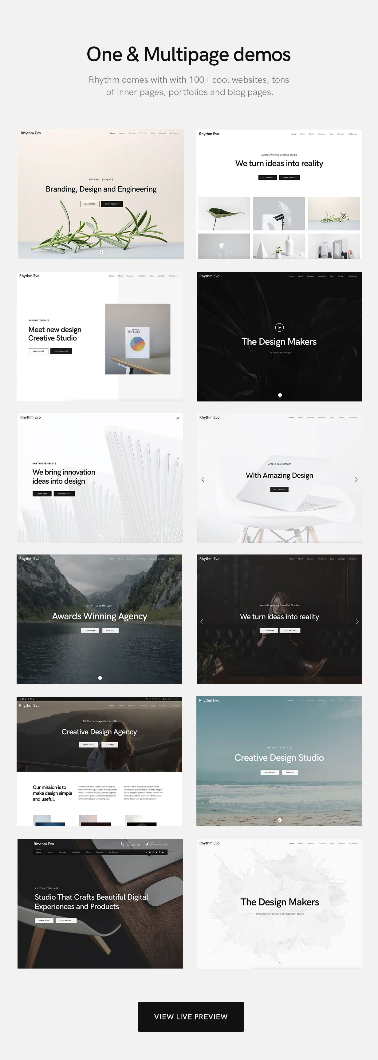 Rhythm - Clean Minimalist One & Multipage WordPress Theme - 4