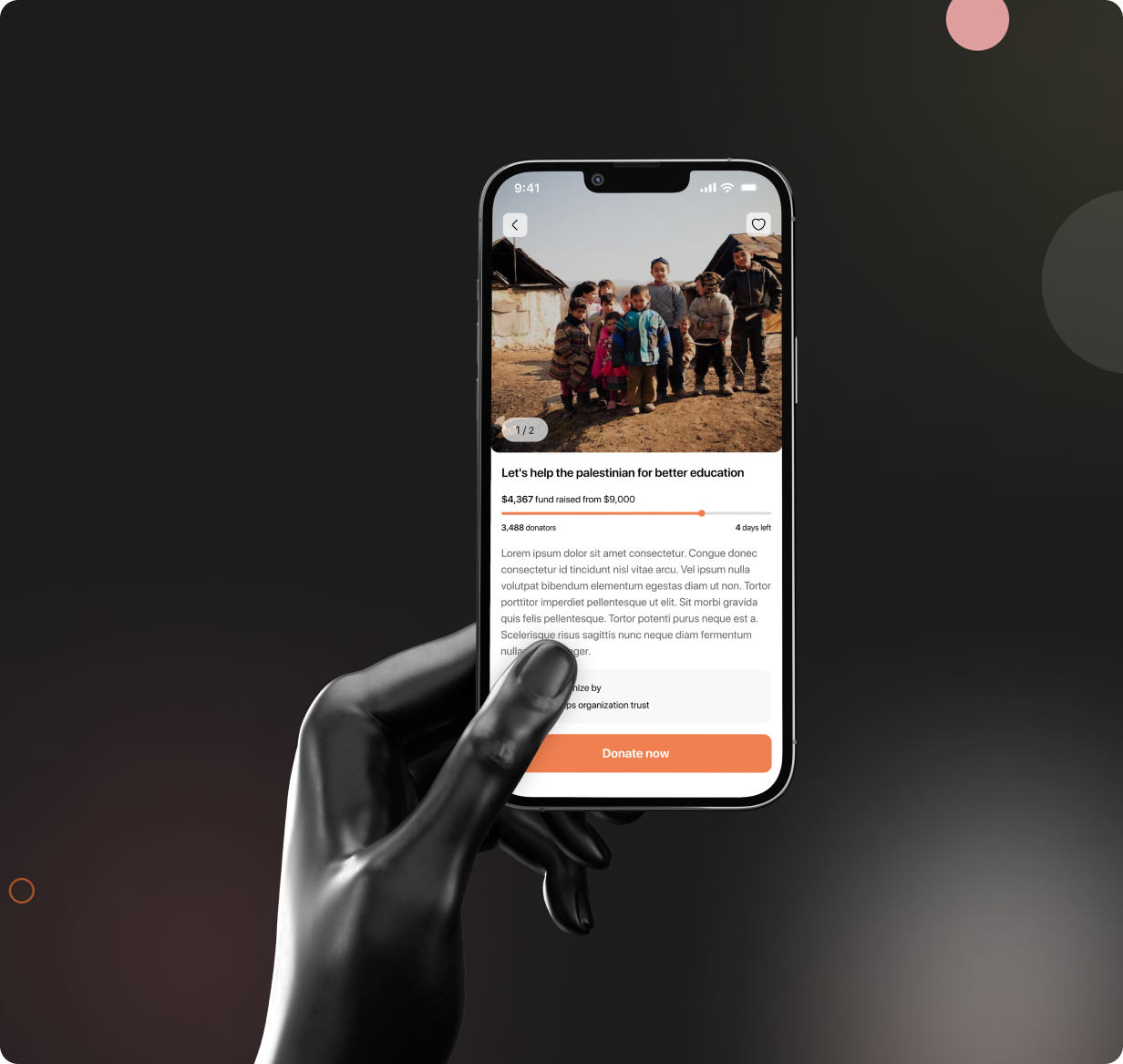 CaringHandsApp: Charity Full App in Flutter with Node,js Backend | SupportStream App - 28