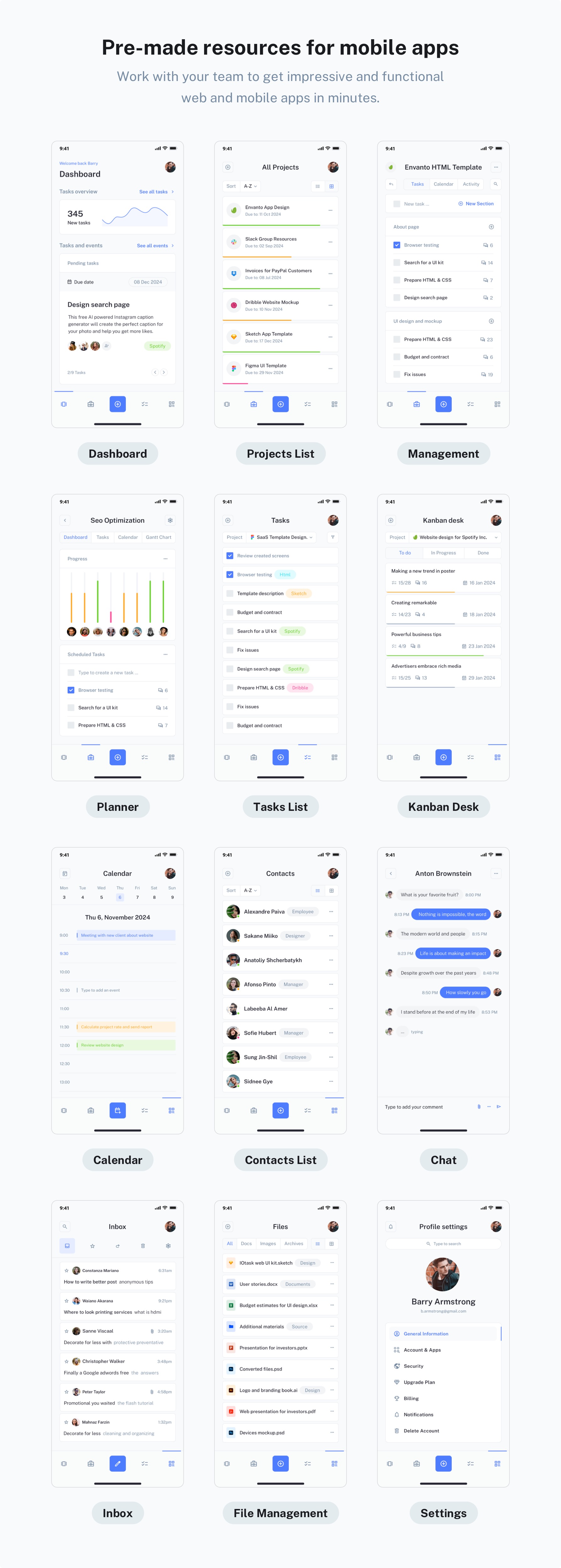 IOTASK Mobile - UI Kit for Admin Dashboard Apps - 5