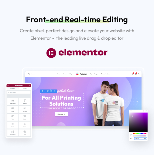 Pricom - Printing Company & Design Services WordPress theme