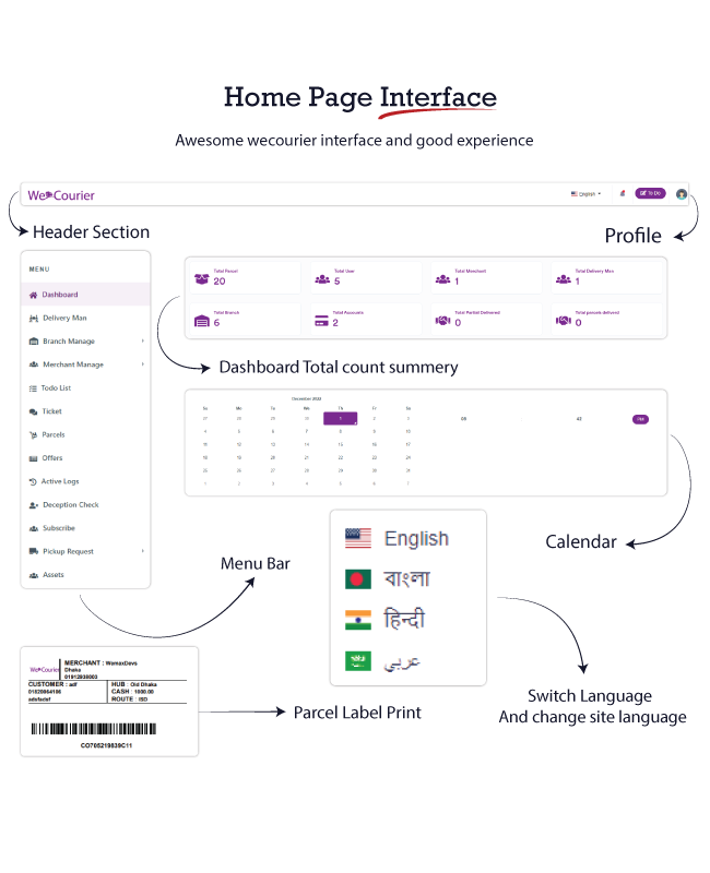 We Courier SAAS - Multi-Tenancy courier and logistics management - merchant, delivery app with admin - 29