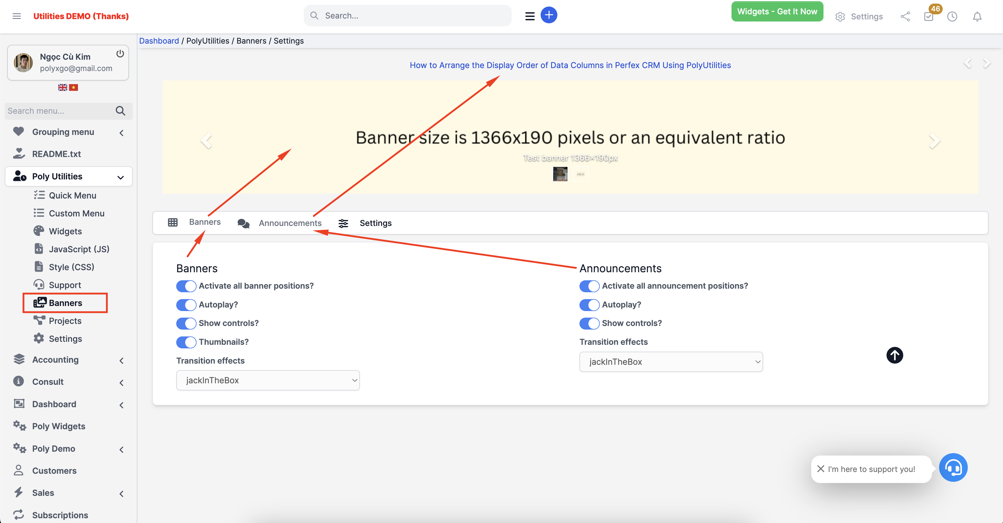 PolyUtilities for Perfex CRM: Quick Access Menu, Custom JS, CSS, and More - 17