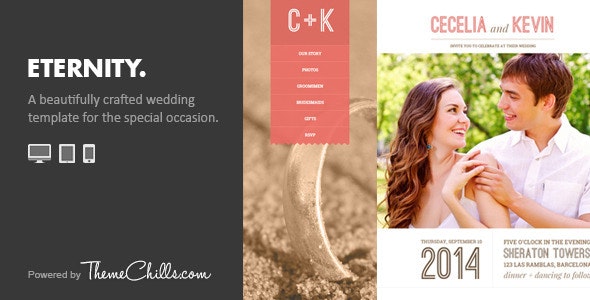 Eternity Responsive Wedding Template