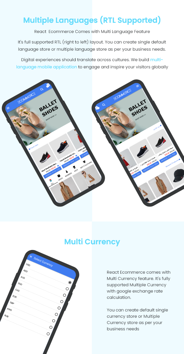 React Ecommerce - Universal iOS & Android Ecommerce / Store Full Mobile App with PHP Laravel CMS - 18
