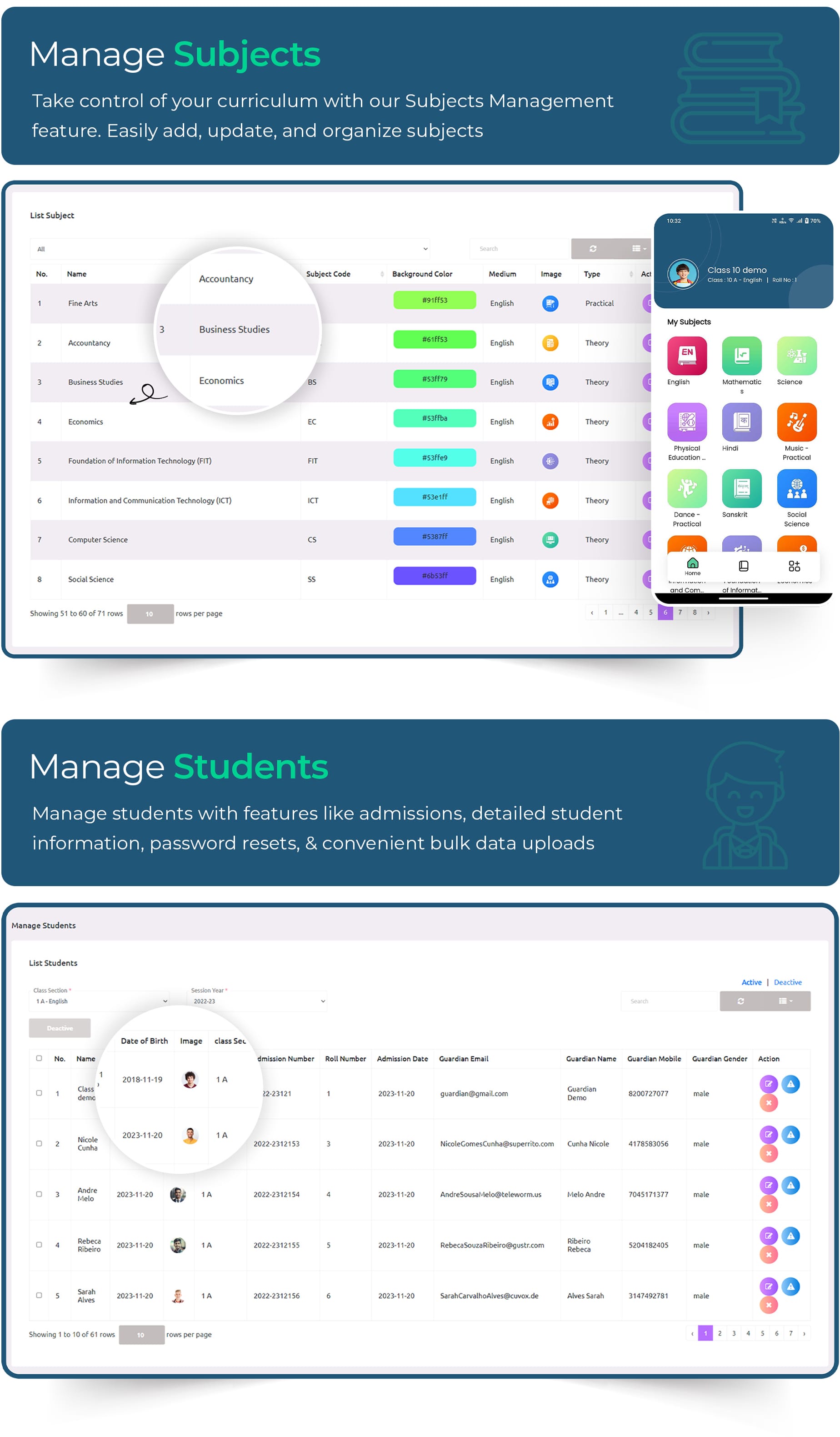 eSchool SaaS - School Management System with Student | Parents Flutter App | Laravel Admin - 27