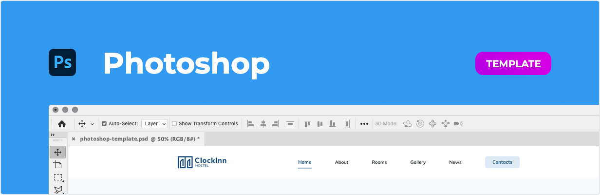 Hosteller – Hostel Template for Photoshop