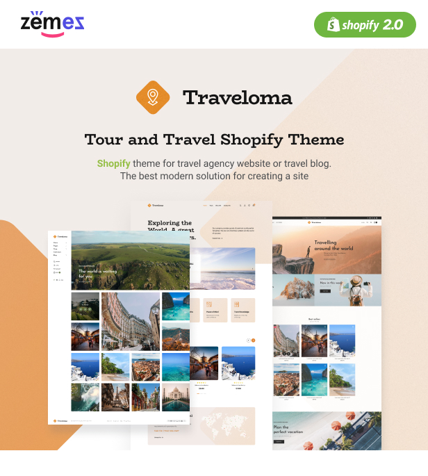Traveloma - Tour and Travel Shopify Theme - 1